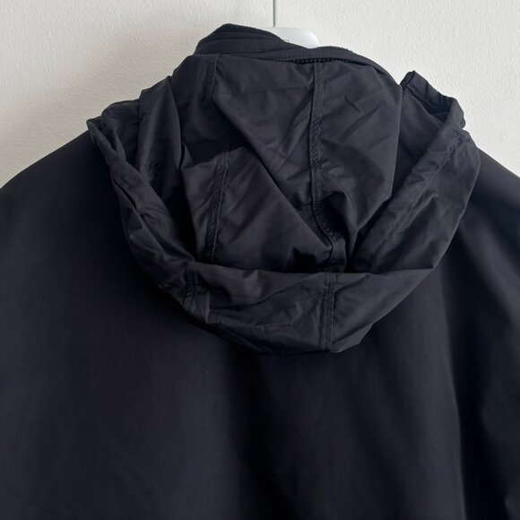 $375 Polo Ralph Lauren Black Insulated Windbreaker Jacket Stowable Hood - Large - Picture 6 of 11